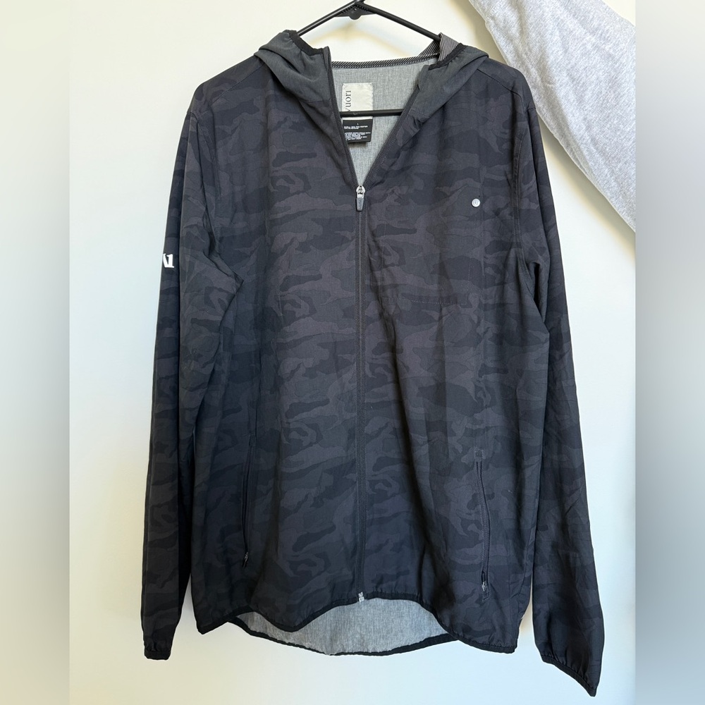 Vuori Charcoal Camo Zip-Up Jacket